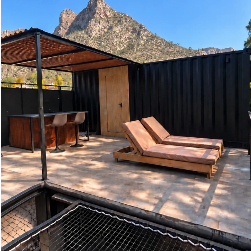 GLAMPING CONTENEDOR "FRESNO"